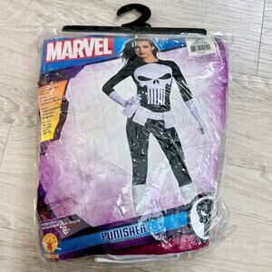 NEW Marvel Black and White Punisher Women’s  Costume Size Small